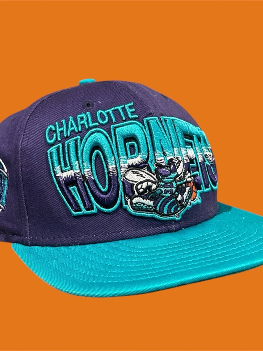 Charlotte Hornets Stitched Cotton New Era Hardwood Classics SnapBack Hat